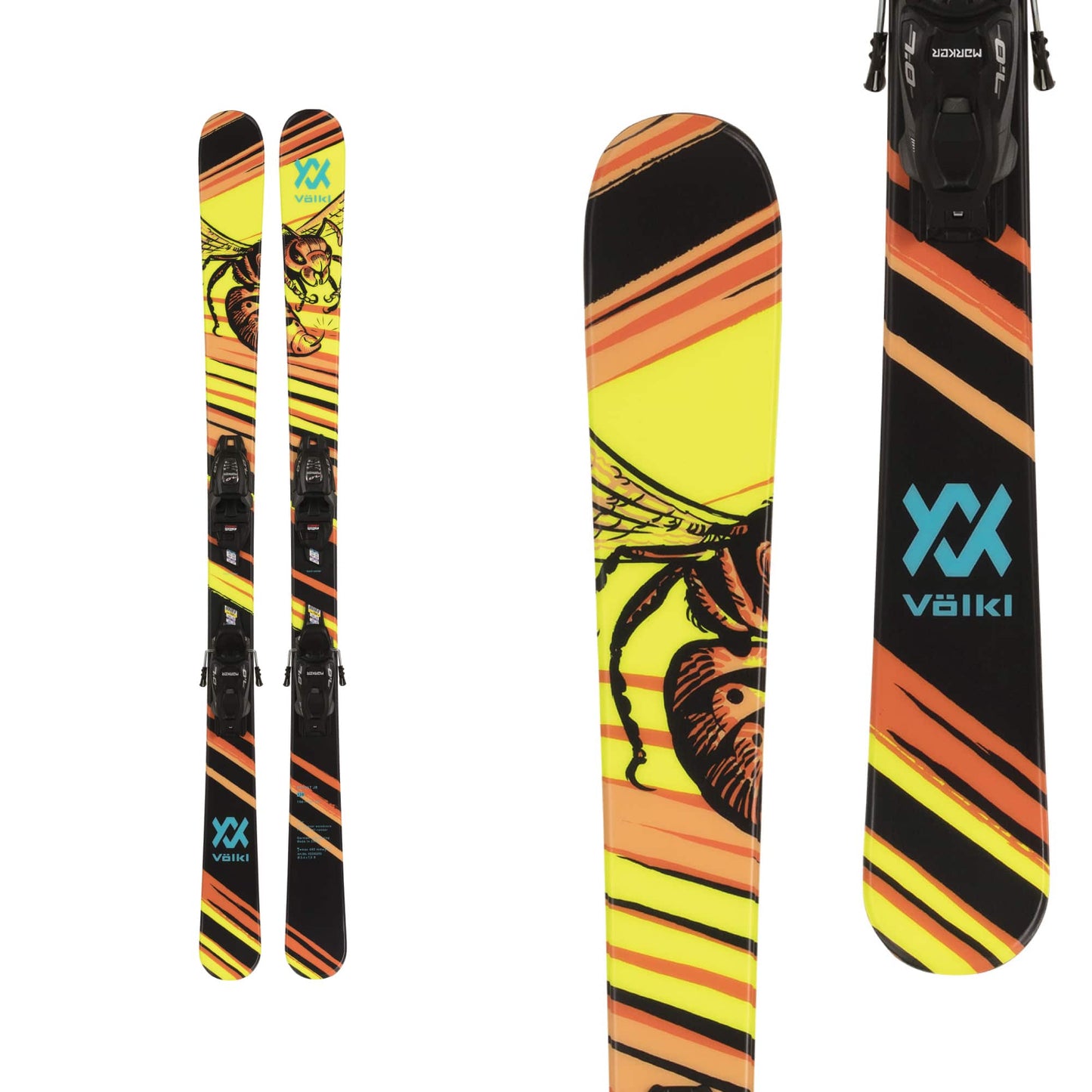 Völkl Revolt Wasp Jr Skis + vMotion 7.0 GW Bindings 2024