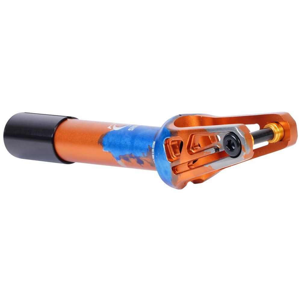 Oath Shadow SCS/HIC Scooter Fork - Orange/Blue/Titanium