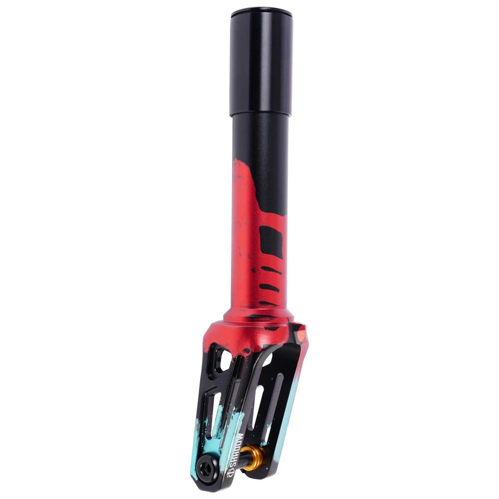 Oath Shadow SCS/HIC Scooter Fork - Black/Teal/Red