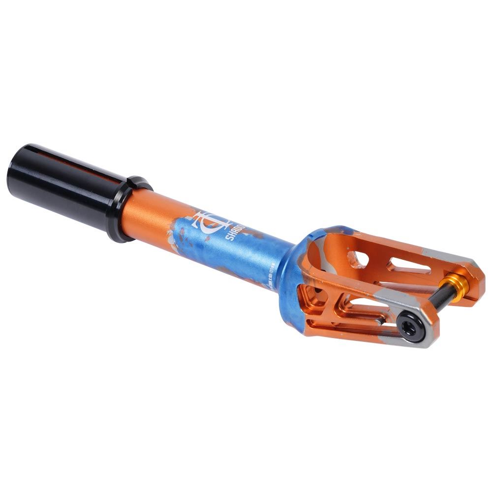 Oath Shadow IHC Scooter Fork - Orange/Blue/Titanium