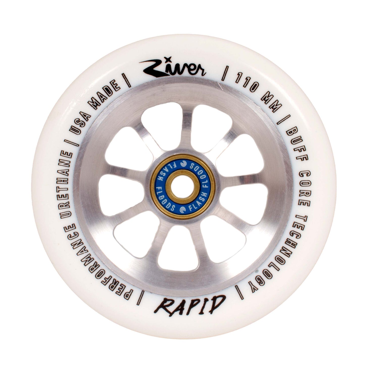 “blizzard” rapids 110mm (white on raw) 1-pair