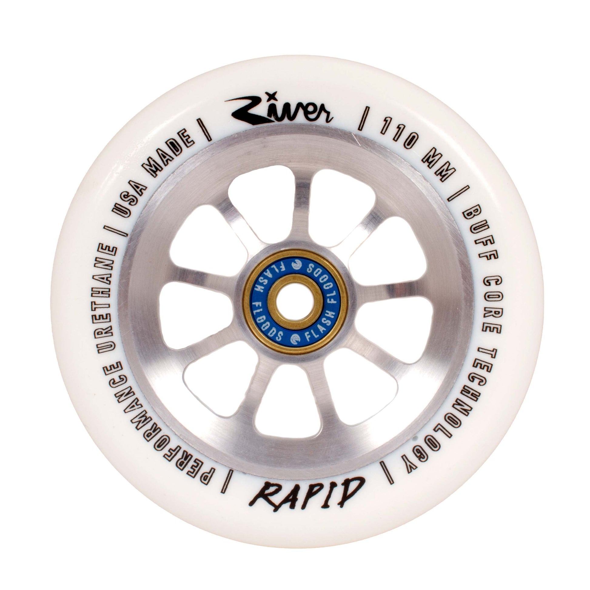 “blizzard” rapids 110mm (white on raw) 1-pair