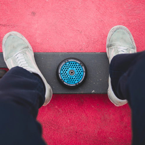 Honeycore Wheels | Black / Sky Blue