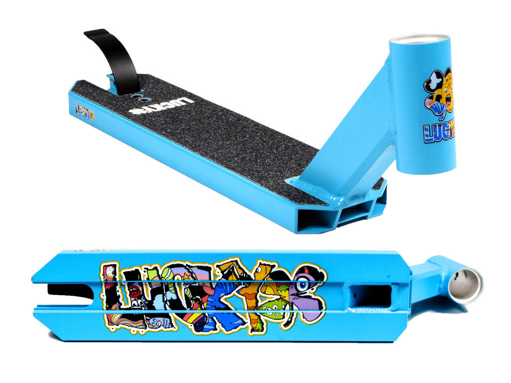 Lucky Recruit Pro Scooter Deck - Blue