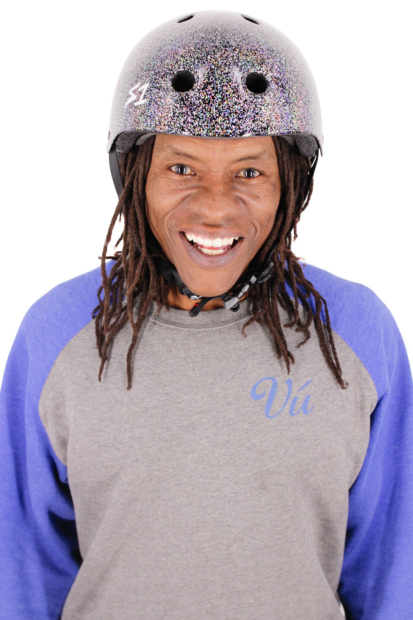 Ron Allen Skateboard Helmet S1 Mega Lifer Black Glitter 34 Crop