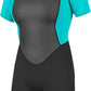 O'Neill Women's Reactor-2 2mm Back Zip Short Sleeve Spring Wetsuit