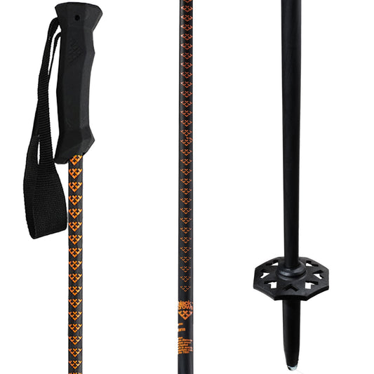 Orange Black Crows Stans Ski Poles 2025