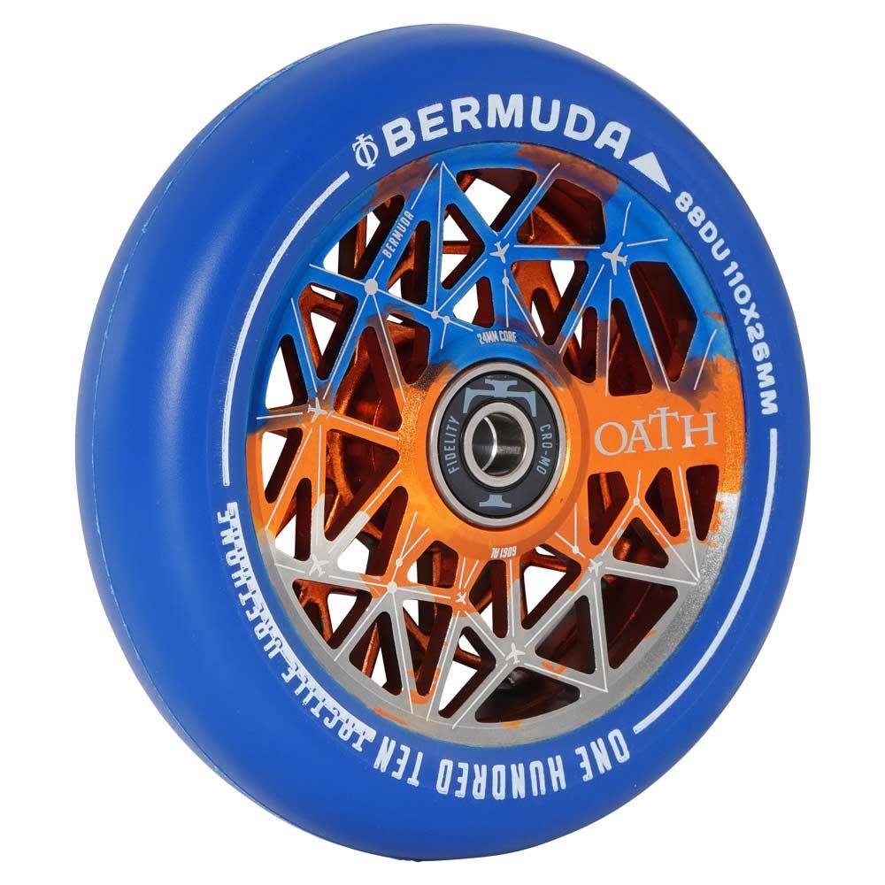 Oath Bermuda 110mm Wheels - Orange/Blue/Titanium