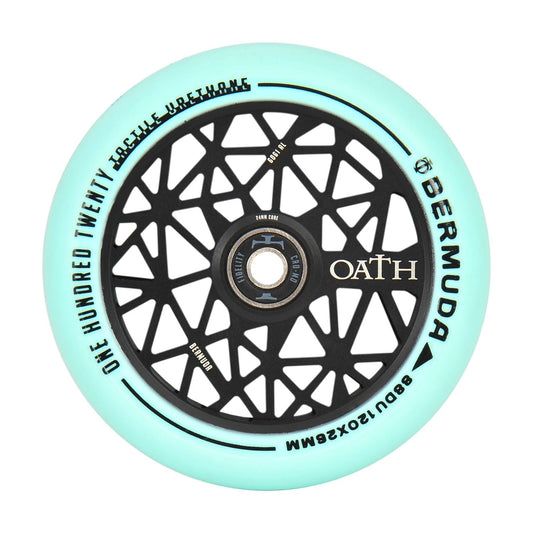 Oath Bermuda 120mm Wheels  - Anodised Black/Teal