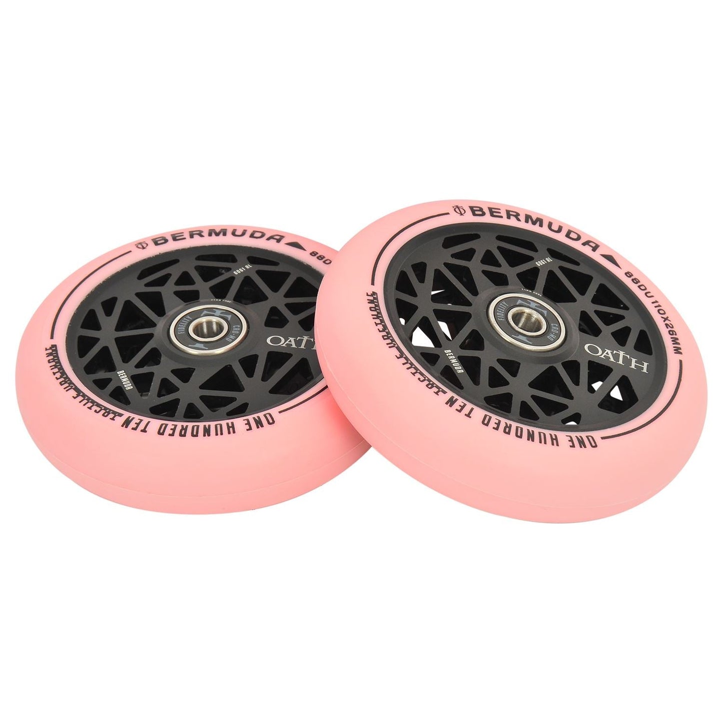 Oath Bermuda 110mm Wheels  - Anodised Black/Pink