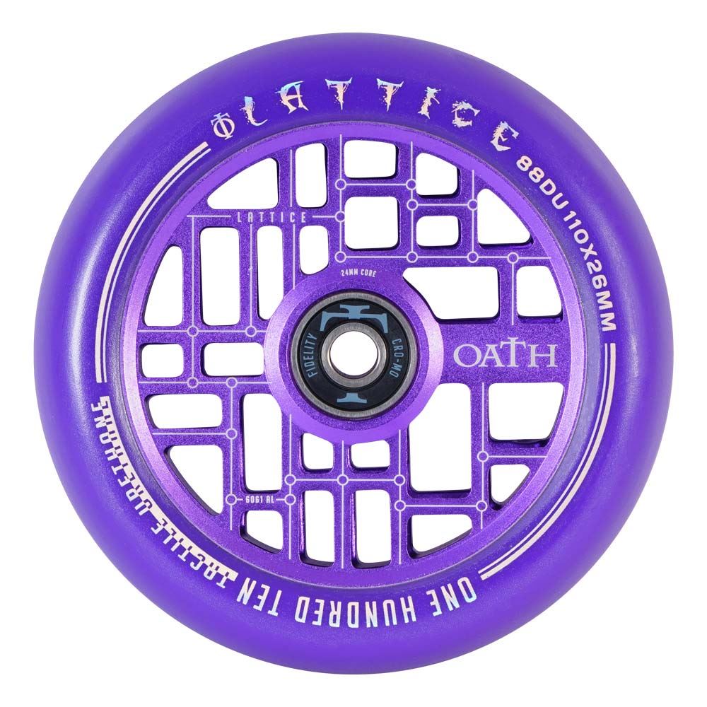 Oath Lattice 110mm Wheels - Purple