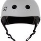 Light Grey Matte Skateboard Helmet S1 Lifer front view.