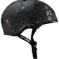 Black Glitter Skate Helmet S1 Mega Lifer side view.