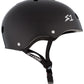 Black Gloss Bicycle Helmet S1 Lifer side view.