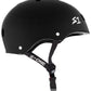 Black Matte Roller skate Helmet S1 Lifer side view.