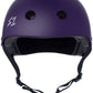 Purple Matte Skateboard Helmet S1 Lifer front view.
