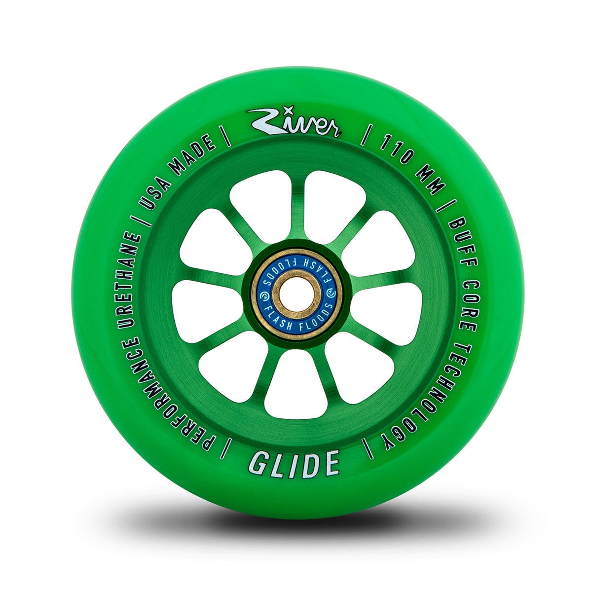 “emerald” glides 110mm (green on green) 1-pair
