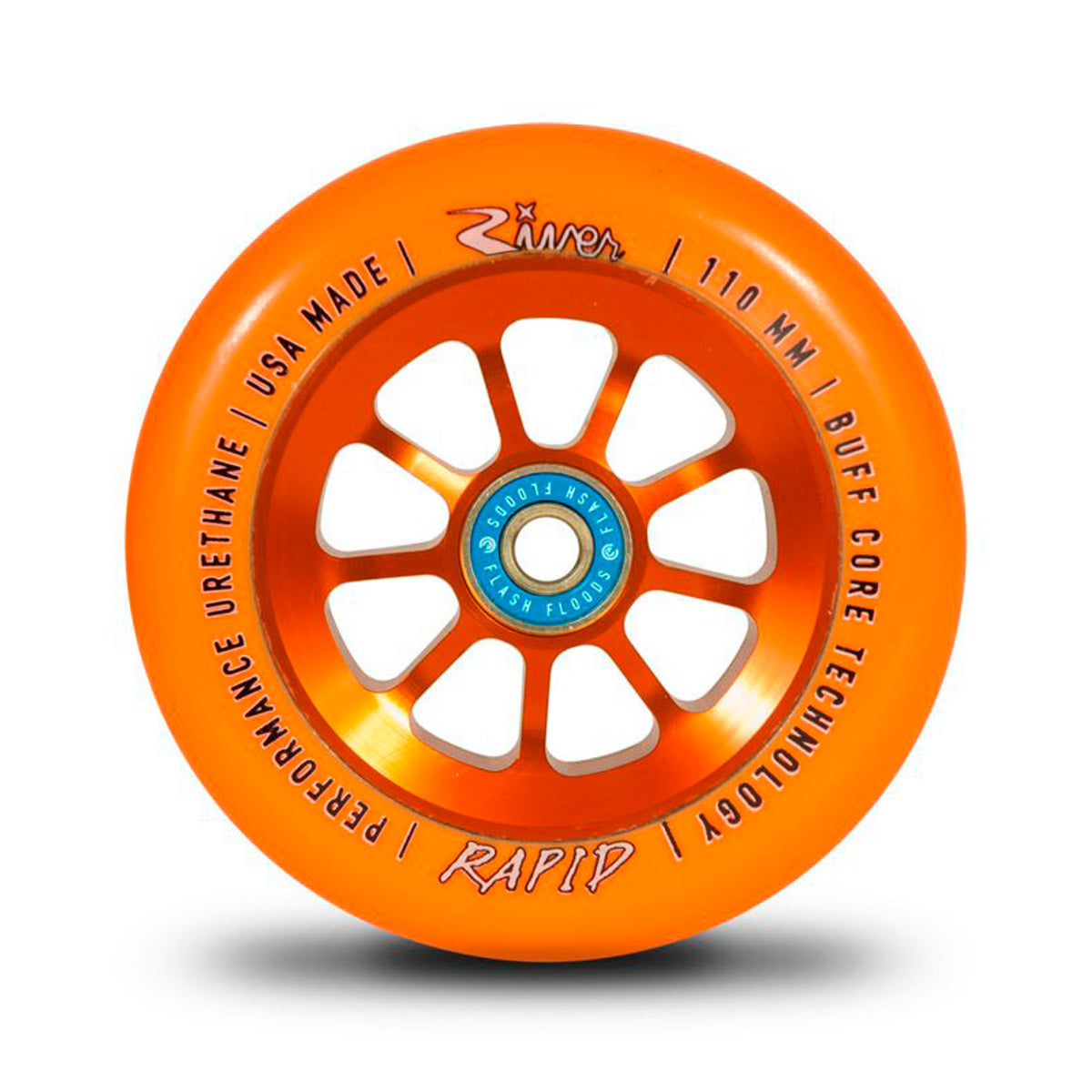 “sunset” rapids 110mm (orange on orange) 1-pair