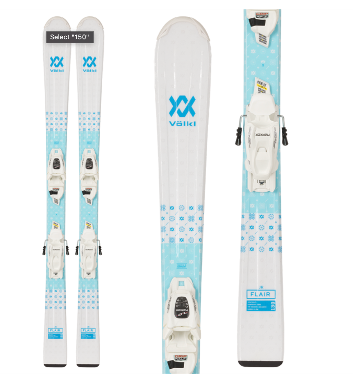 Völkl Flair Jr Skis + vMotion 4.5 GW Bindings - Kids' 2023