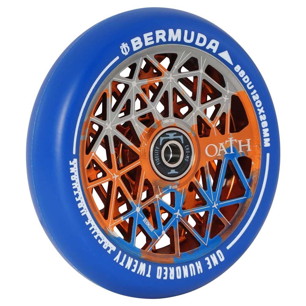 Oath Bermuda 120mm Wheels - Orange/Blue/Titanium