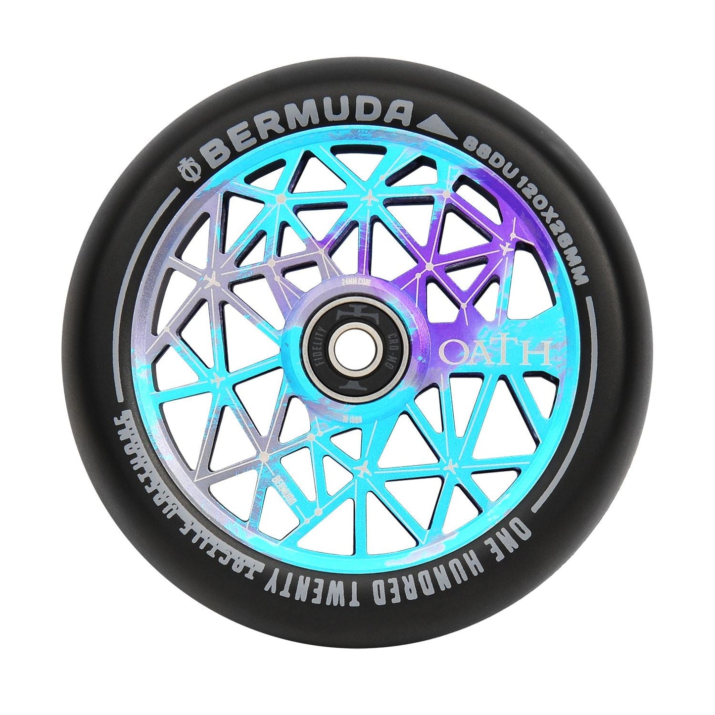 Oath Bermuda 120mm Wheels Blue/Purple/Titanium