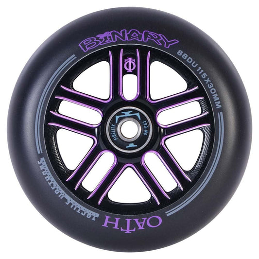 Oath Binary 115mm x 30mm Wheels - Black/Purple