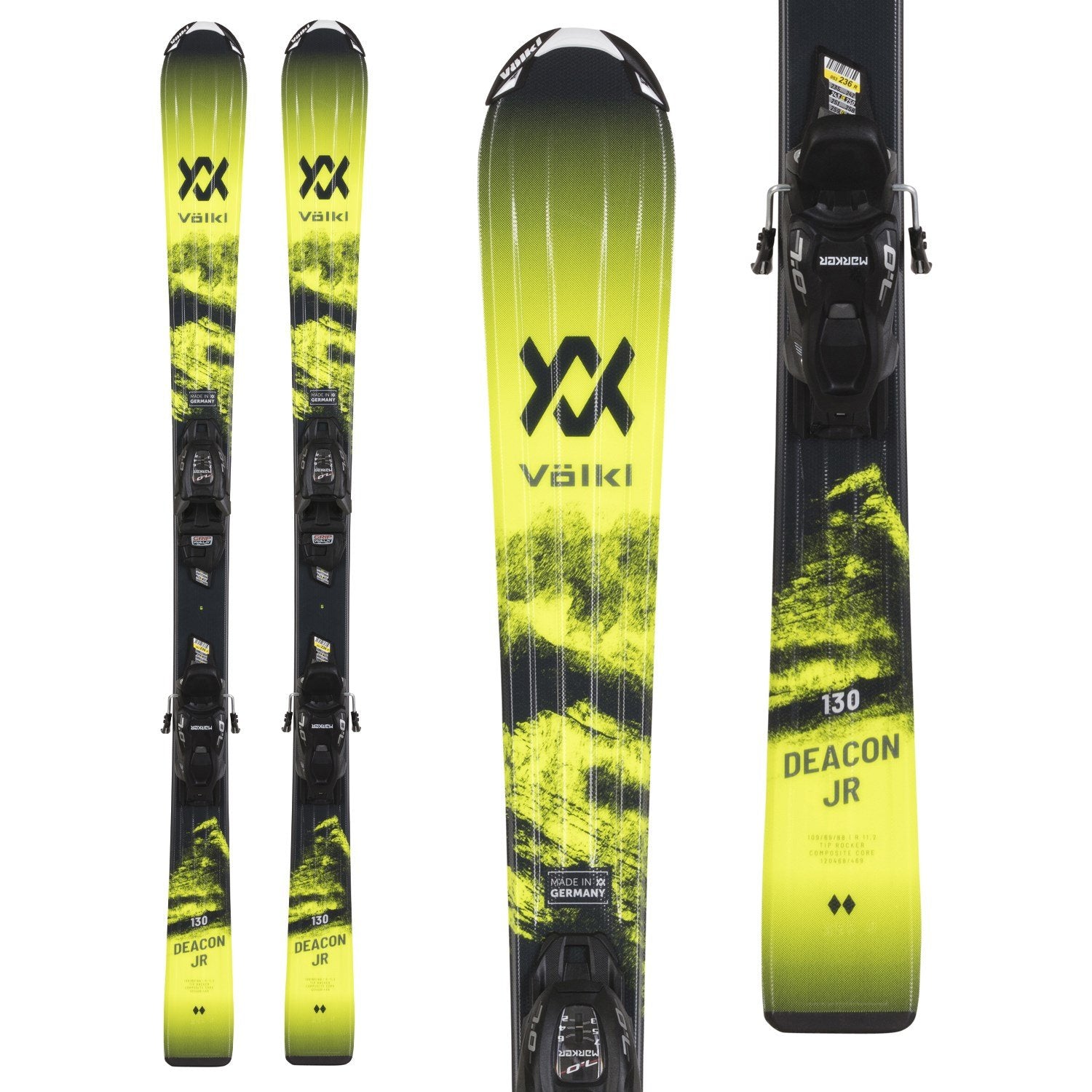 Völkl Deacon Junior Skis + 4.5 vMotion Jr Bindings - Kids' 2023