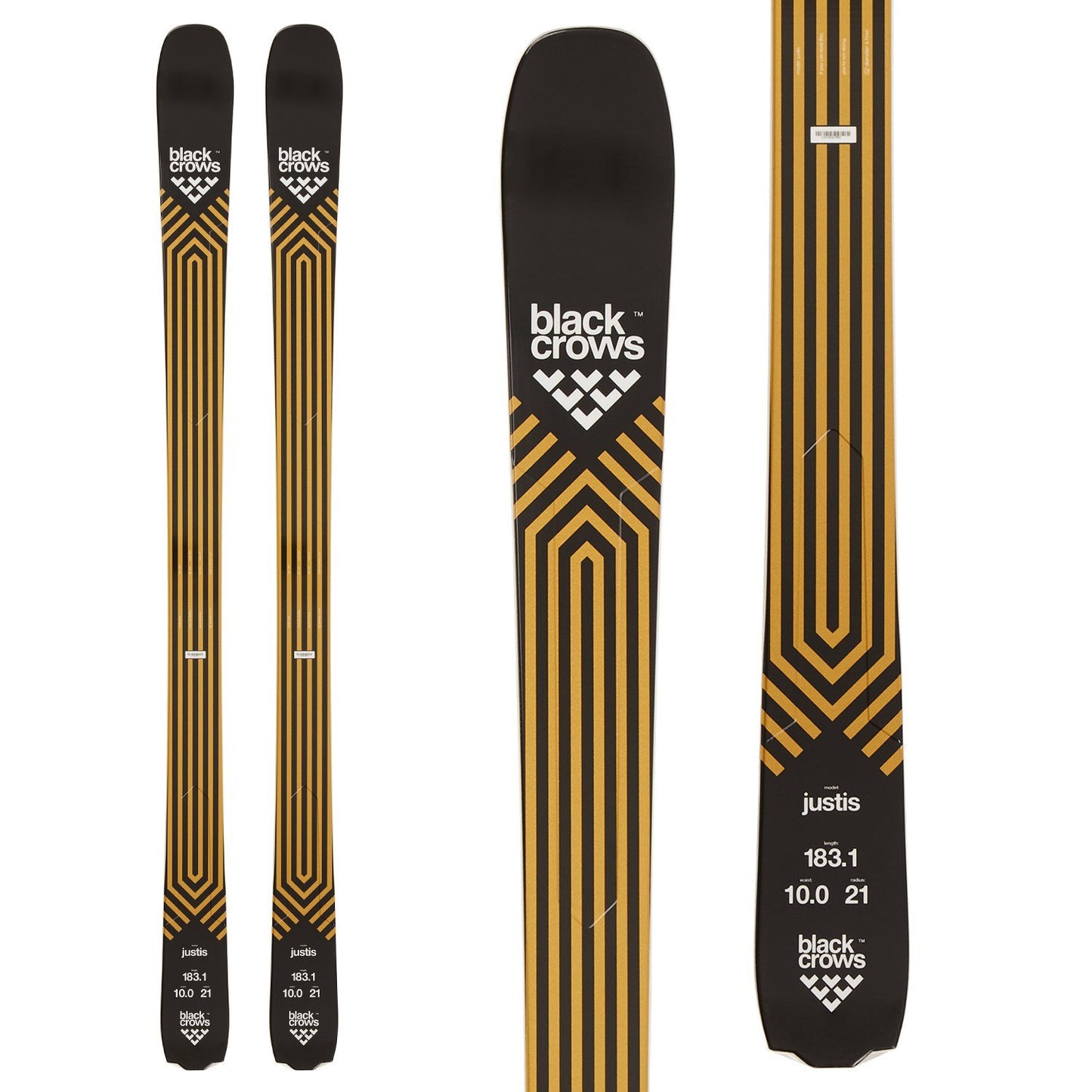 Black Crows Justis Skis + Marker Griffon 13 ID Ski Bindings 2022