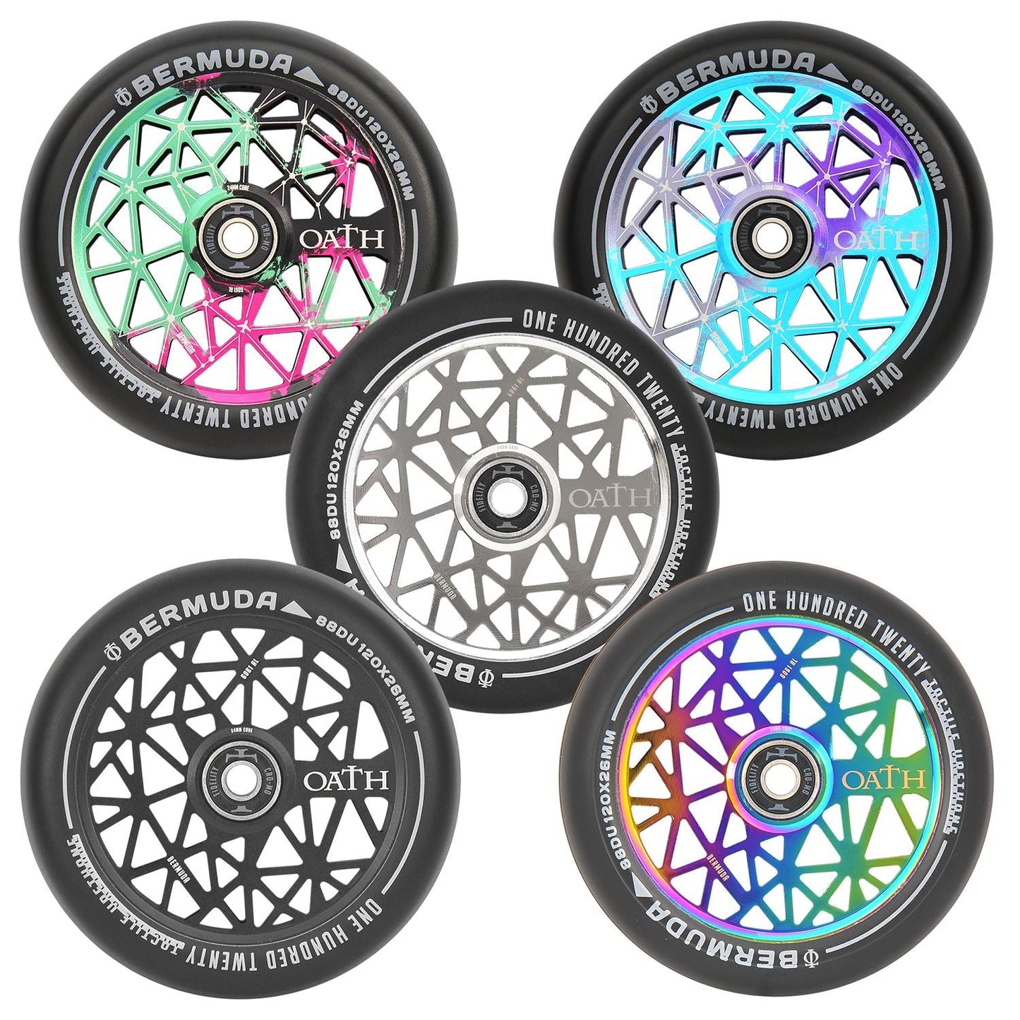 Oath Bermuda 120mm Wheels Neo Chrome