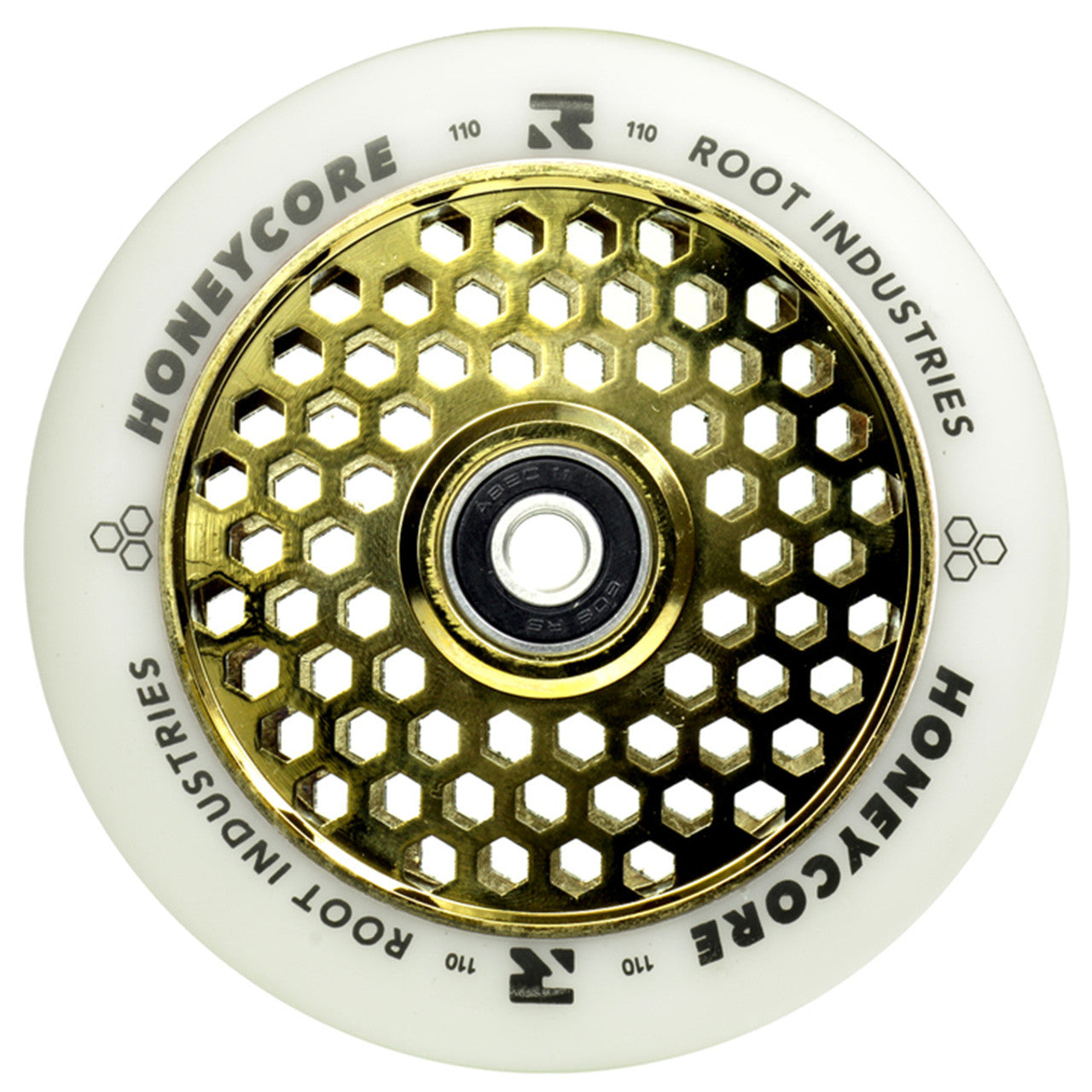 Honeycore Wheels | White / Gold Rush